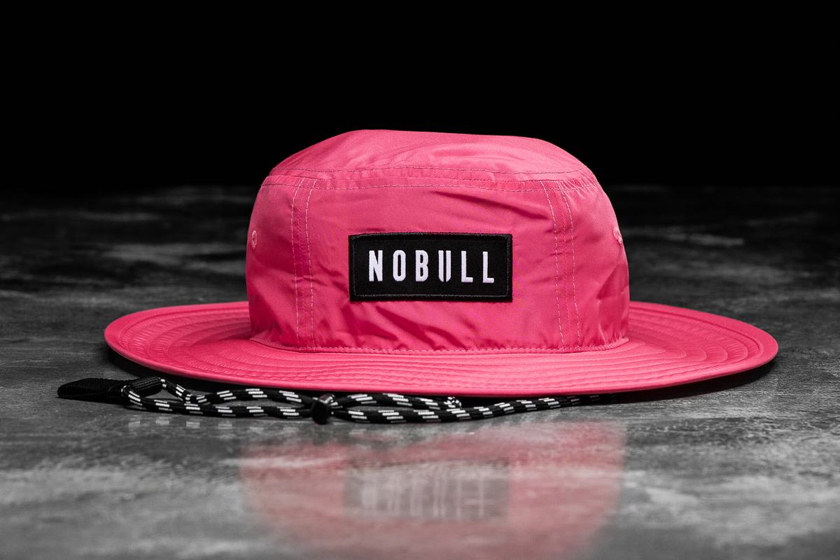 Nobull Boonie Neon Men\'s Hats Pink | Australia (IC9621)